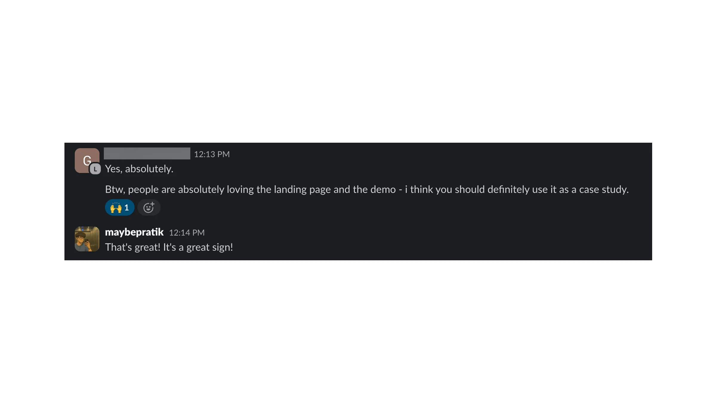 Message from a Kismet AI beta user